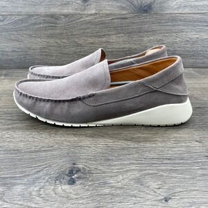 Olukai Ka'a Loafer Suede Slip On Shoes Mens US 11 EUR 44 Grey